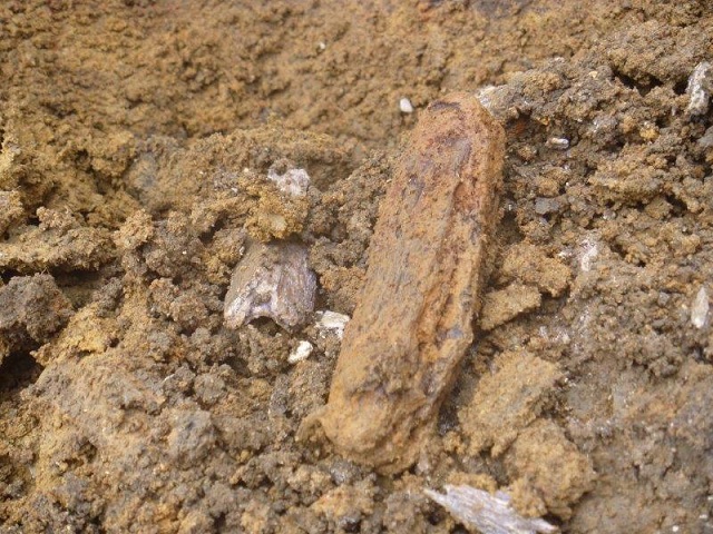 American Army knife was found with some human bones. The remains are supposed to be at the lab of JPAC/DPAA in Hawaii today.